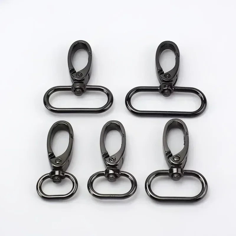 15/400Pcs 16/20/26/32/38mm Metal Buckles Bag Strap Lobster Swivel Carabiner Snap Hook Collar KeyChain DIY Bags Hardware Accessories