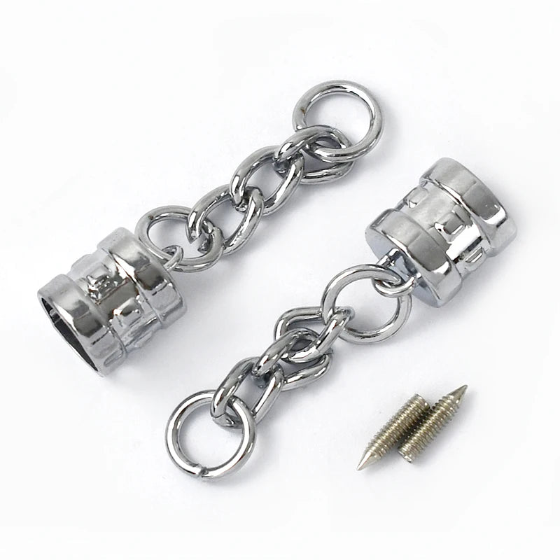 20/600pcs 9/14mm Metal Jewelry Chain Tassels Screws Sopper Buckle Pendants Bell Hook Clasp DIY Bag Cord Cap Clasps Connector Buckles