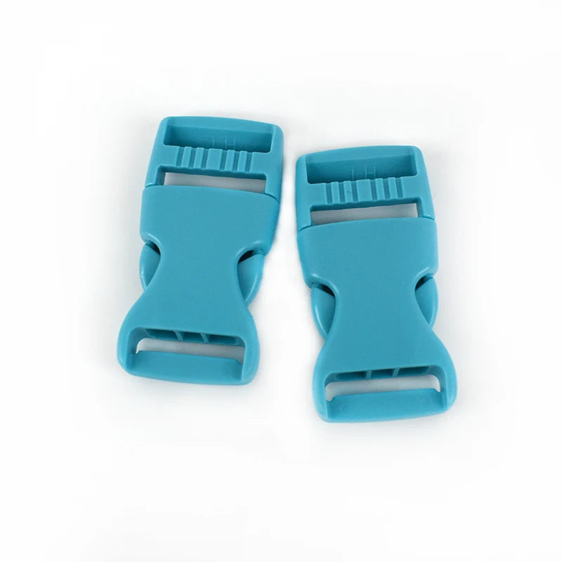 30/600Pcs Meetee 15-38mm Plastic Release Buckles Backpack Strap Hook Clip Safety Pet Collar Outdoor Luggage Webbing Accessories