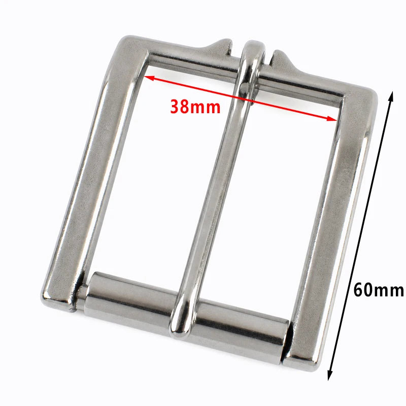 3/100Pcs 13-38mm Stainless Steel Brass Belt Roller Buckle Single Pin Heel Bar Buckles Leather Craft Bag Strap Webbing Hardware