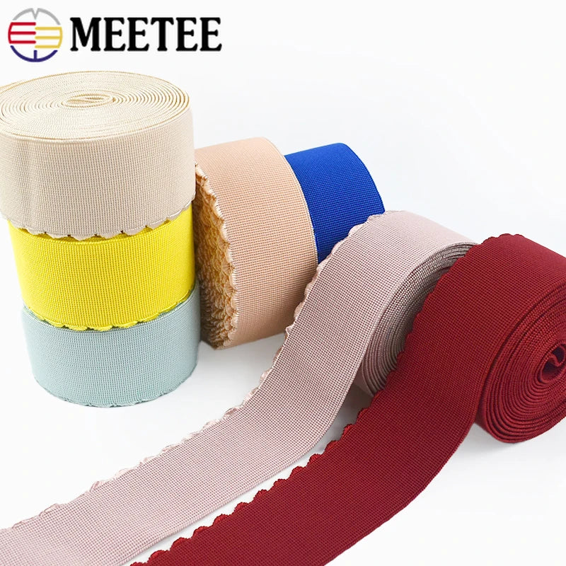 8/200Meters 40mm Nylon Elastic Band for Waist Tape Pants Belt Stretch Strap Underwear Shoulder Ribbon DIY Sewing Accessories