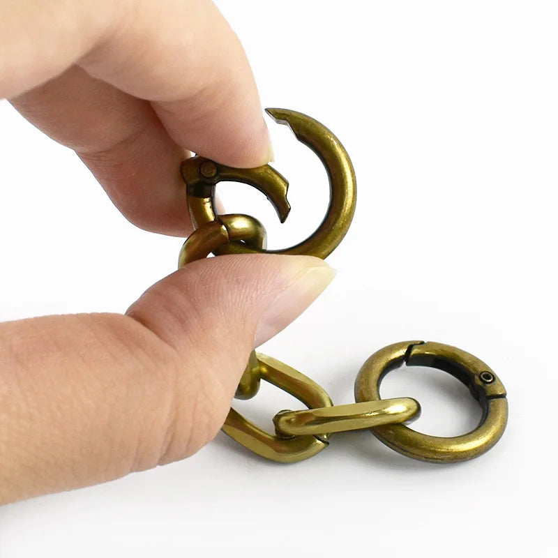 5/160Pcs Shoulder Strap Extended Chain 99/108mm Spring O Ring Buckle Metal Chains Bag Handle Connector Hook Accessories