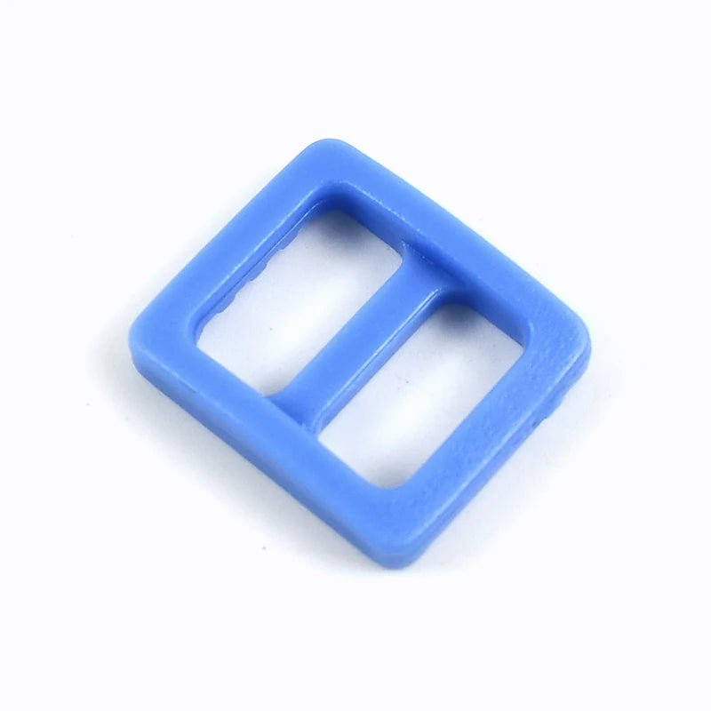 Meetee 100Pcs Colorful 10mm Plastic Slider Tri-Glide Adjustable Buckles Dog Collar Harness Backpack Strap Webbing Bag Parts