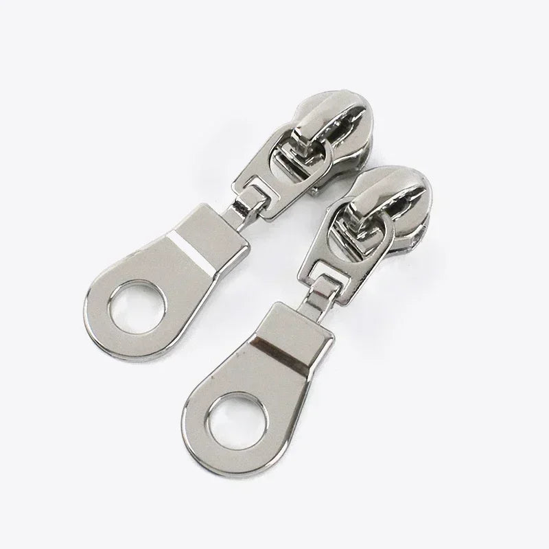 15/500Pcs 5# Zipper Slider for Nylon Zippers Tape Bag Zips Closure Head Puller Suitcase Zipp Repair Kit Sewing Accessories