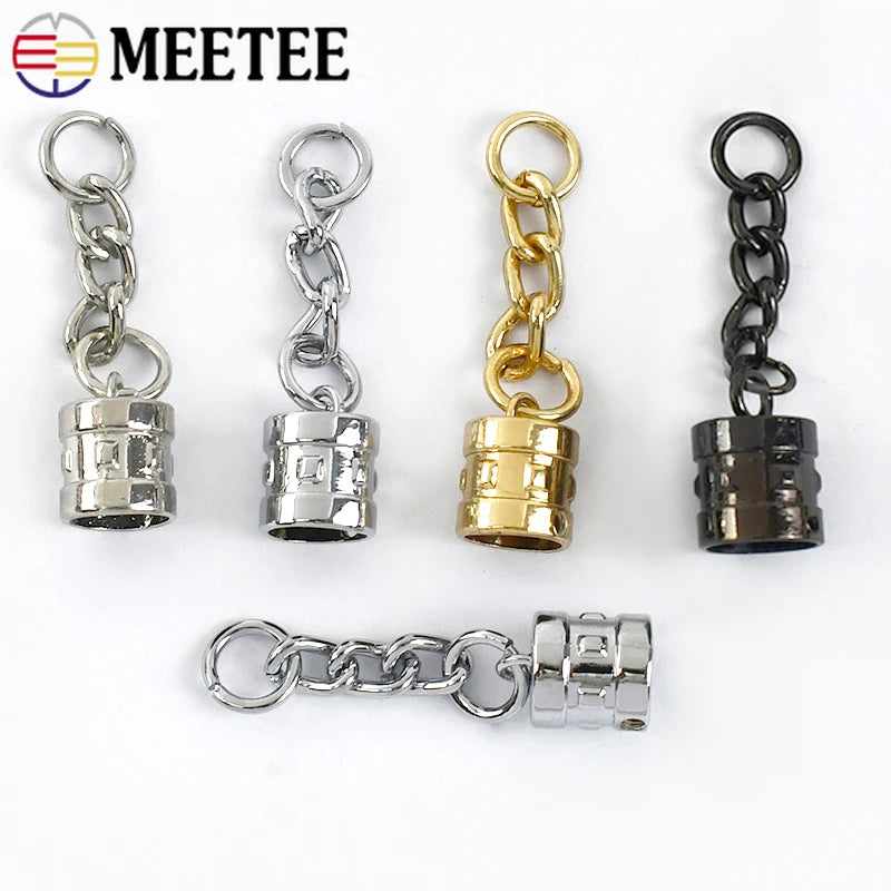20/600pcs 9/14mm Metal Jewelry Chain Tassels Screws Sopper Buckle Pendants Bell Hook Clasp DIY Bag Cord Cap Clasps Connector Buckles