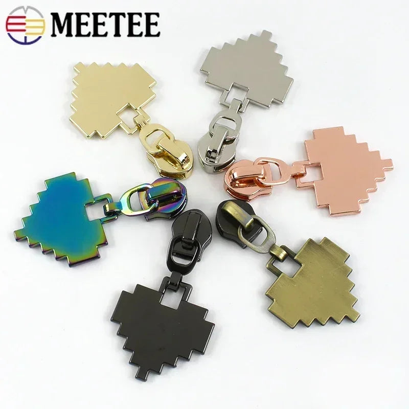 15/500Pcs 5# Zipper Puller for Nylon Zippers Backpack Clothes Zip Pull Head Purse Bags Zips Repair Kit DIY Sewing Accessories