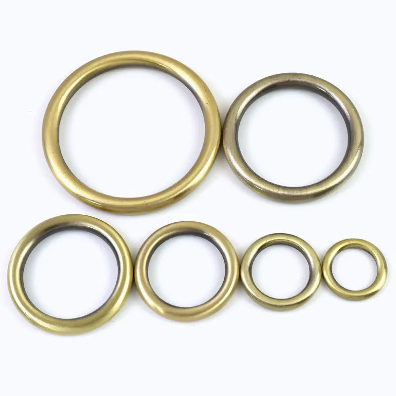 15/500Pcs 15-50mm Seamless Metal O Ring Buckles for Bag Strap Dog Collar Belt Rings Clasp Key Chain Hooks Loop Leather Accessories