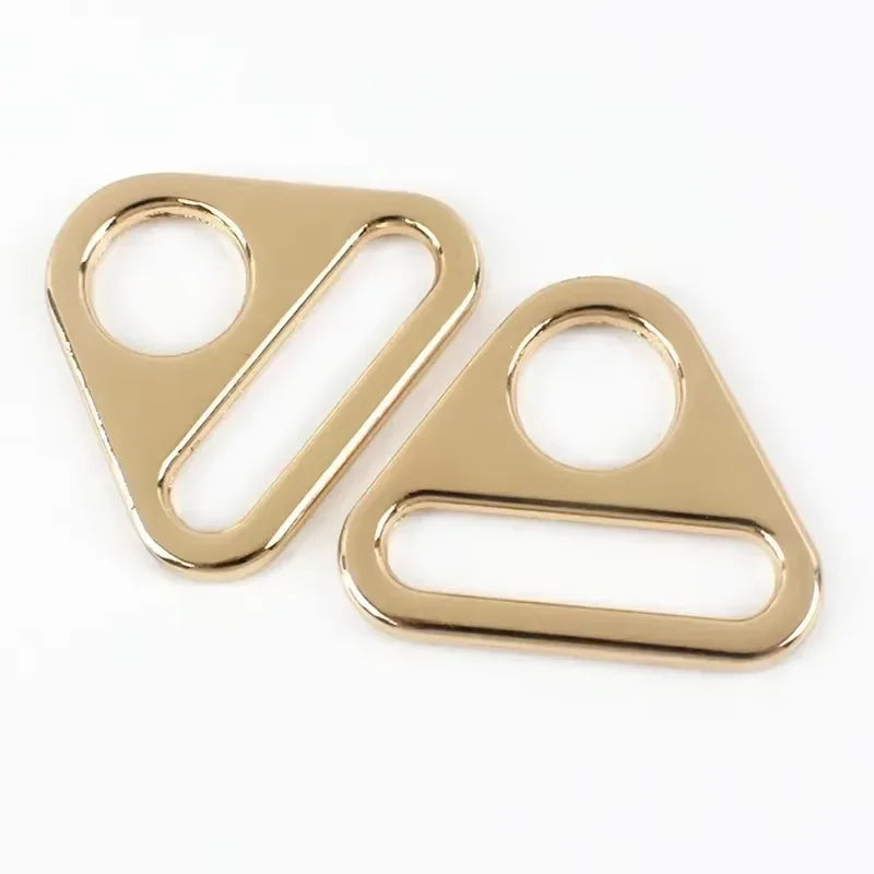 20/50/100Pcs 25mm Zinc Alloy Anti-Slip Triangle Buckles Strap Rings for Bikini Bras Handbags Garment Sewing Hardware Connection Craft