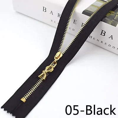 Meetee 20pcs 15-30cm 3# Metal Zipper Closed End Black White Zippers DIY Bag Purse Wallet Shoes Garment Zip Sewing Accessory