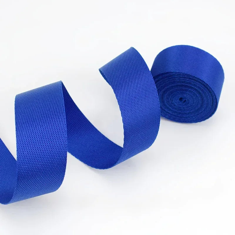 8/200Meters Colorful Nylon Webbing Strap 20-50mm Decor Ribbon Backpack Safety Belt Bias Binding Tape DIY Clothes Sewing Accessories