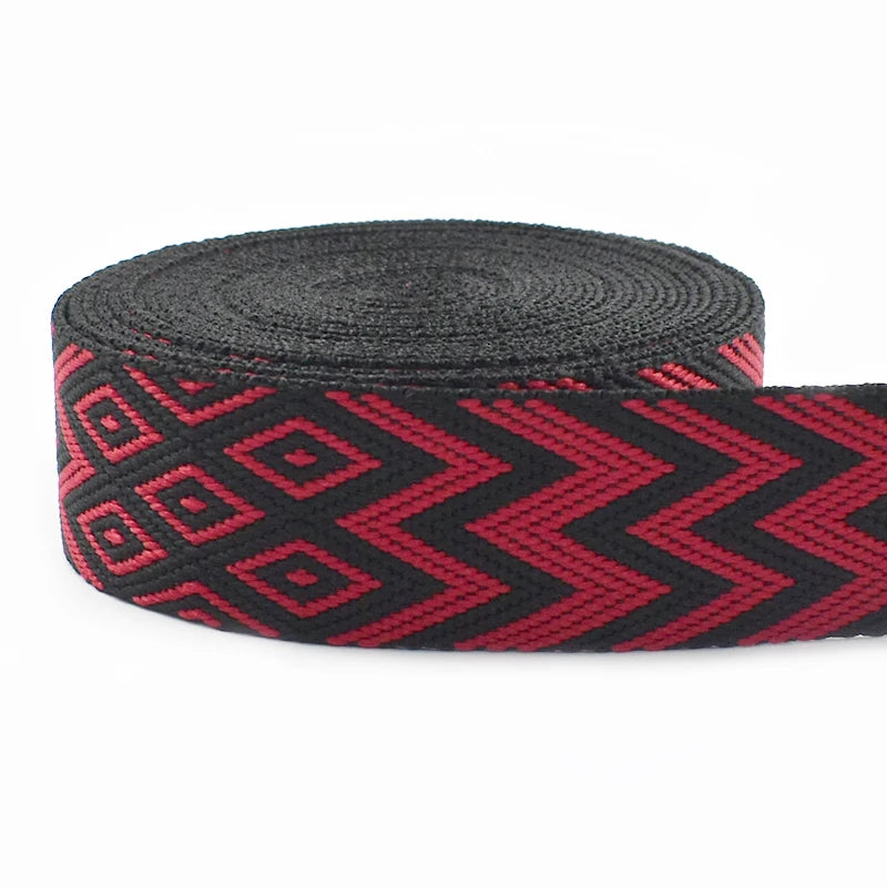 3/100Meters 38mm Thicken Polyester Jacquard Webbing Tape Luggage Decorative Belt Ribbon DIY Bags Shoulder Strap Sewing Accessories