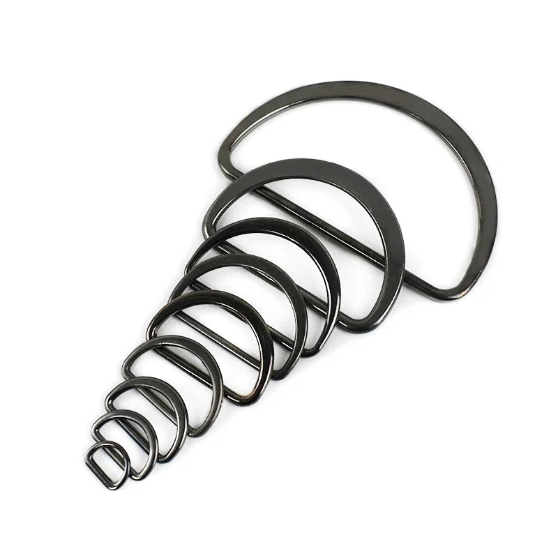 30/670Pcs 15-50mm Metal D Ring Adjustable Buckles Clasp for Shoes Bags Backpack Straps Webbing Ribbon Hardware DIY Accessories