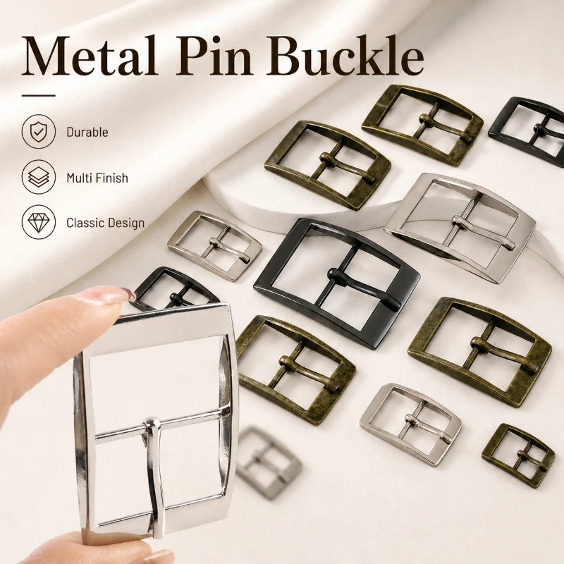 30/1000Pcs Metal Buckles 15-30mm Single Pin Belt Buckle for Webbing Strap Leather Craft Adjuster Clasp Bags Hardware Accessories