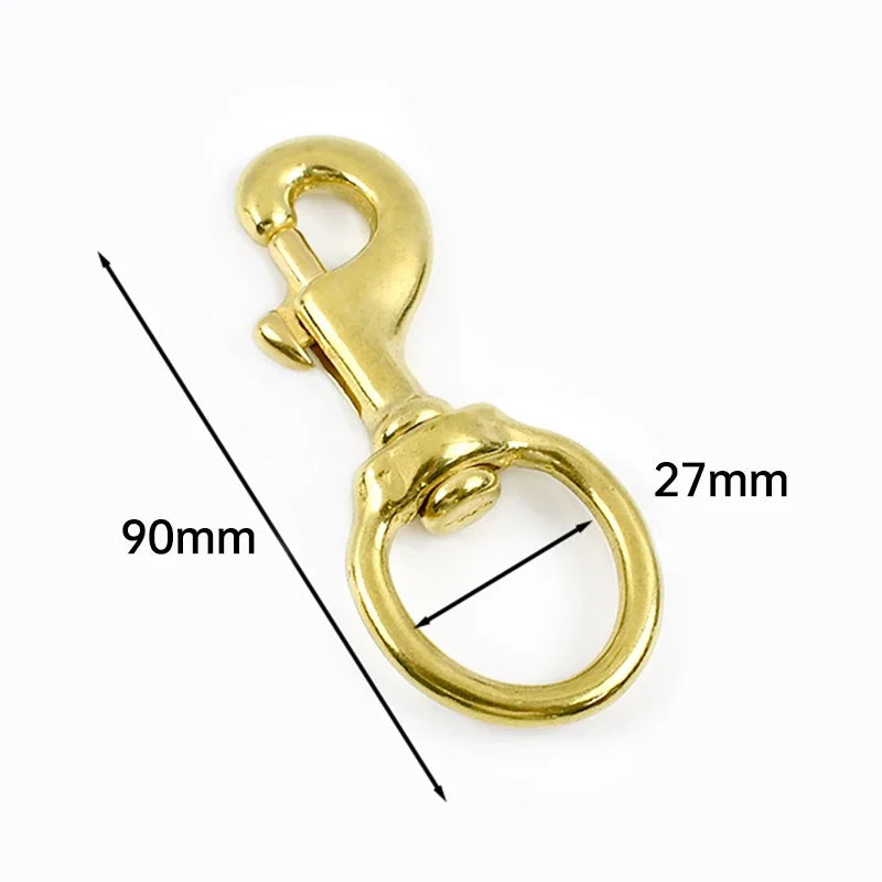 5/150Pcs Meetee 10-30mm Solid Brass Swivel Lobster Clasp Bag Strap Buckle Trigger Clip Snap Hook Dog Collar Keychain Accessories