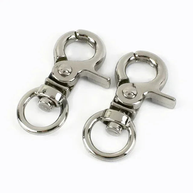 20/600Pcs Mini Carabiner Metal Buckles Swivel Rings Lobster Clasp Lanyards Trigger Spring Snap Hook Hardware Accessories