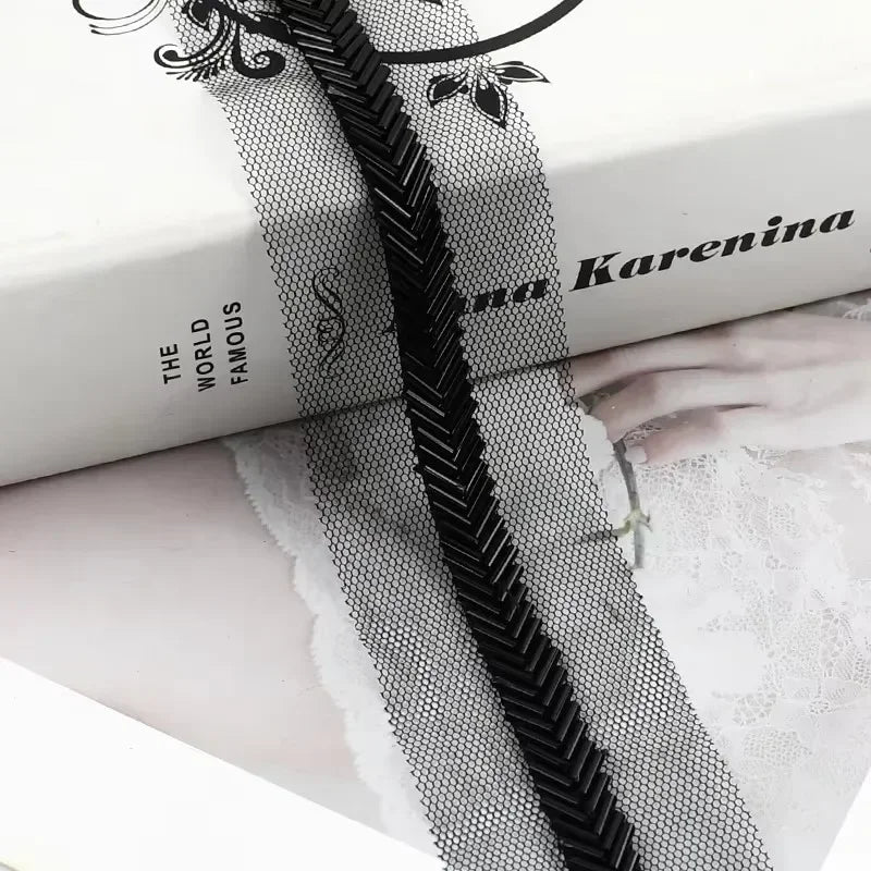 3/100Yards 7mm Beaded Laces Trim Pearl Lace Ribbon Applique Trimming Fringe Garment Dress Decor Tape Sewing Fabric Accessories