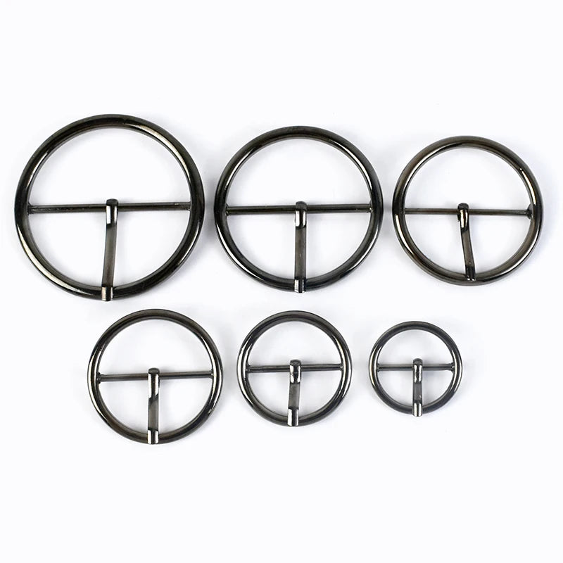 20/600pcs Meetee 20-50mm Round Metal Belt Buckle Adjust Pin Buckles DIY Women Coat Sewing Buttons for Bags Clothing Decor Accessories