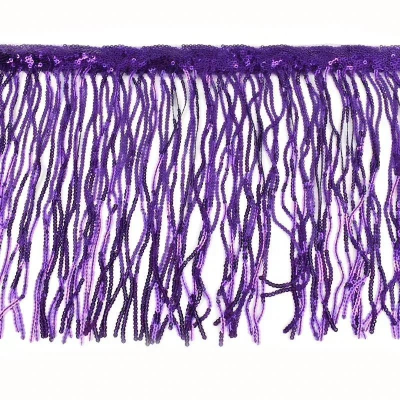 5/100Yards 20cm Sequin Tassels Fringe Glitter Dress Lace Trim Garment Ribbon Curtain Fabric Decorative DIY Sewing Accessories