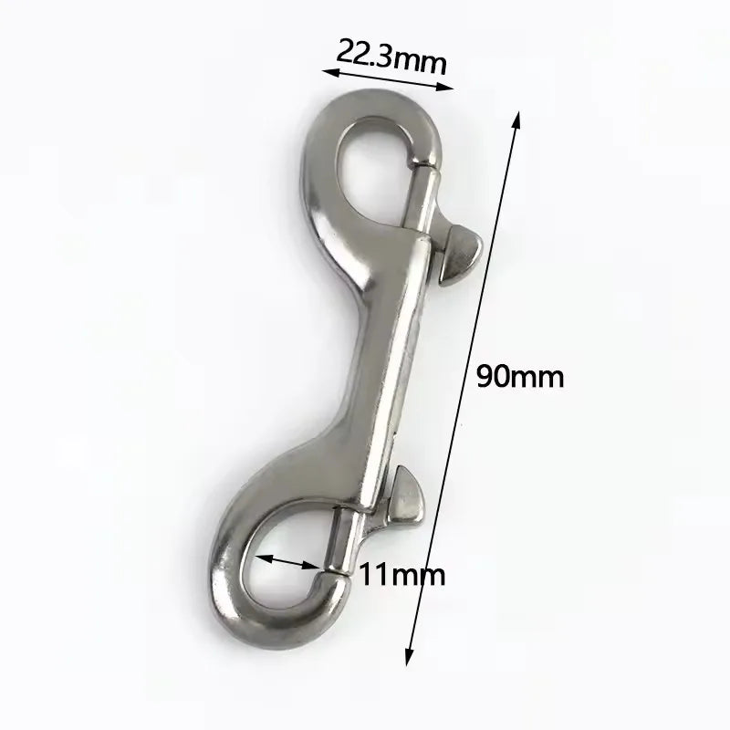 2/60Pcs Doubler Ring Snap Hook Buckle Bag Strap Carabiner Connector Hooks Dog Collar Trigger Clip Hanger Lobster Clasp Accessories