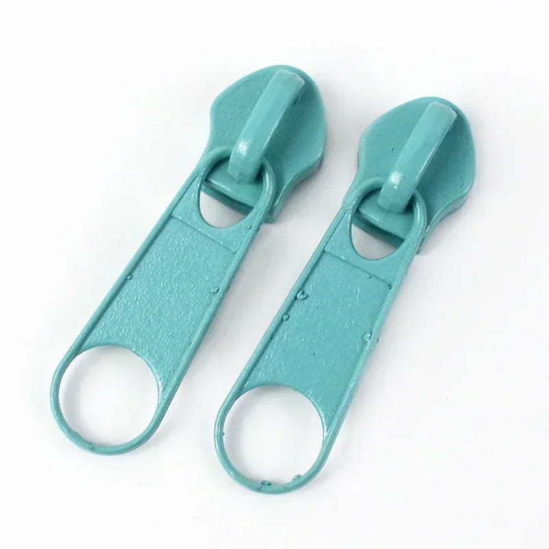 3# 5# Nylon Zipper Slider 30/1200Pcs Colorful Zip Pull Head Clothing Zippers Puller Backpack Closure Zips Sliders DIY Repair Kits
