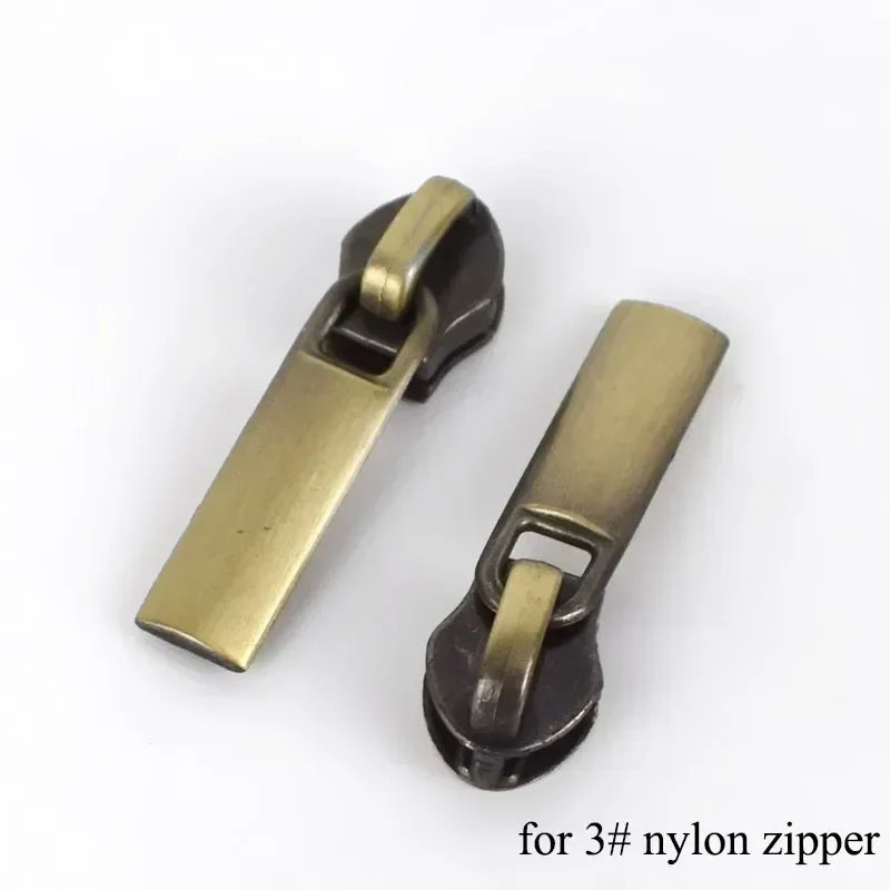 150pcs Meetee Zipper Sliders for 3# 5# Nylon Zippers Down Jacket Zip Head Bag Clothing Zips Repair Kits DIY Sewing Accessories