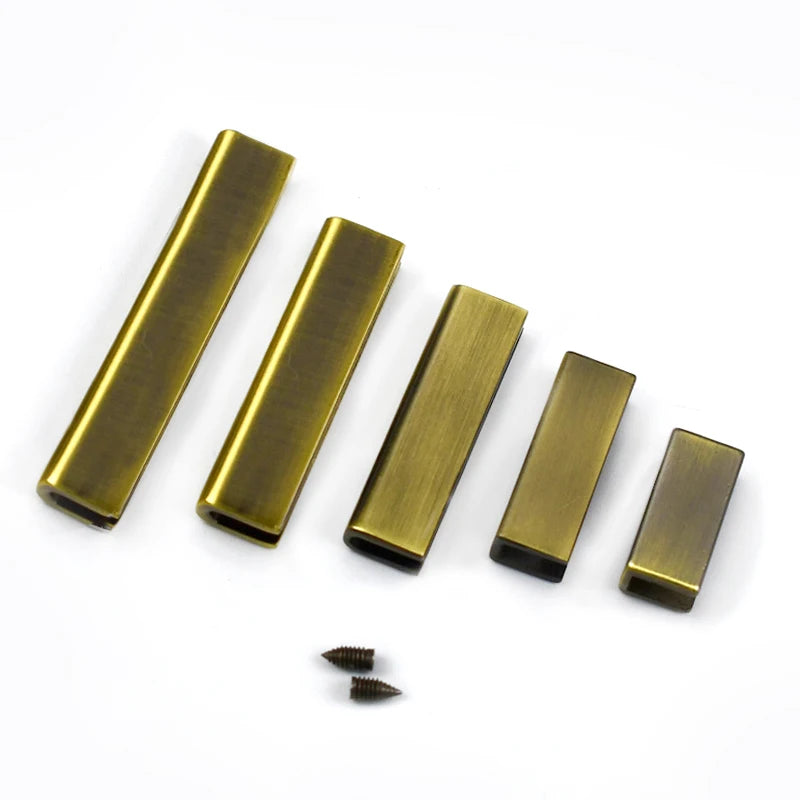 20/600Pcs 20-50mm Metal Tail Clip Corner Screws Edge Protector Buckle Bag Strap Cover Clasp Webbing End Clips DIY Accessories