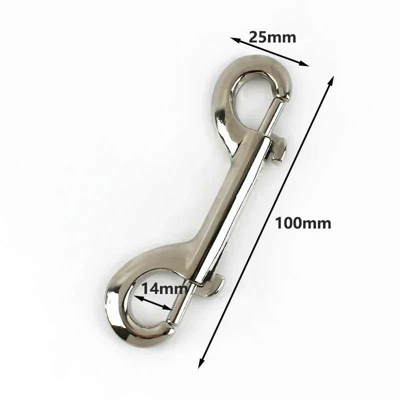 2/60Pcs Doubler Ring Snap Hook Buckle Bag Strap Carabiner Connector Hooks Dog Collar Trigger Clip Hanger Lobster Clasp Accessories