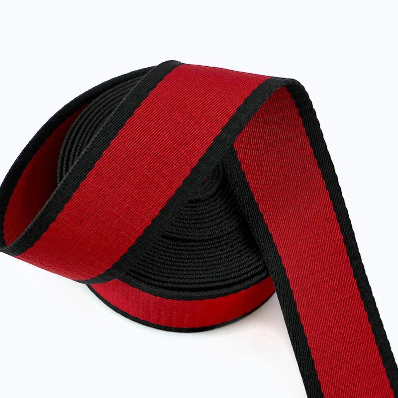 5/100M 38mm Jacquard Webbing Tape 1.8mm Thick Pet Collar Ribbon Band Bias Binding Bag Strap DIY Clothing Sewing Accessories