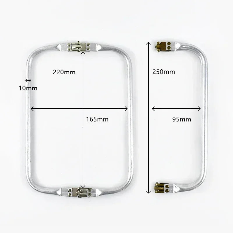 3/100Pcs Aluminium Tube Purse Frame Metal Wallet Kiss Lock Clasp Clutch Repair Handle Woven Bag Invisible Bracket Hardware Supply