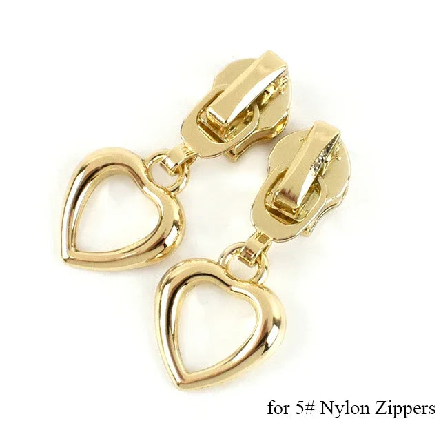 8/200pcs Meetee Zipper Sliders for 3# 5# Nylon Zippers Down Jacket Pocket Zips Head Bag Zip Repair Kits DIY Sewing Accessories
