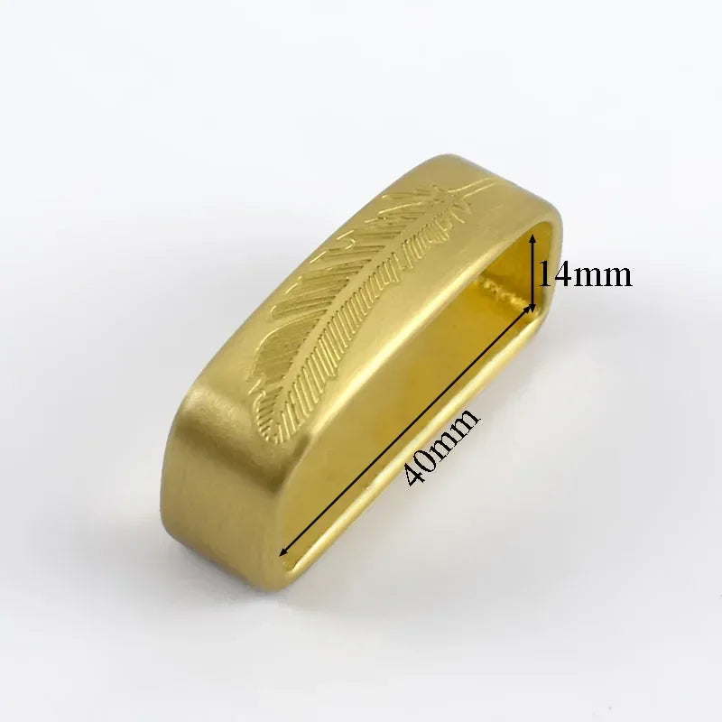2/70Pcs Meetee 35-40mm Metal Pure Copper Belts Loops Hook Solid Brass O D Ring Belt Buckle for Men's Clothing Craft Hardware Accessories