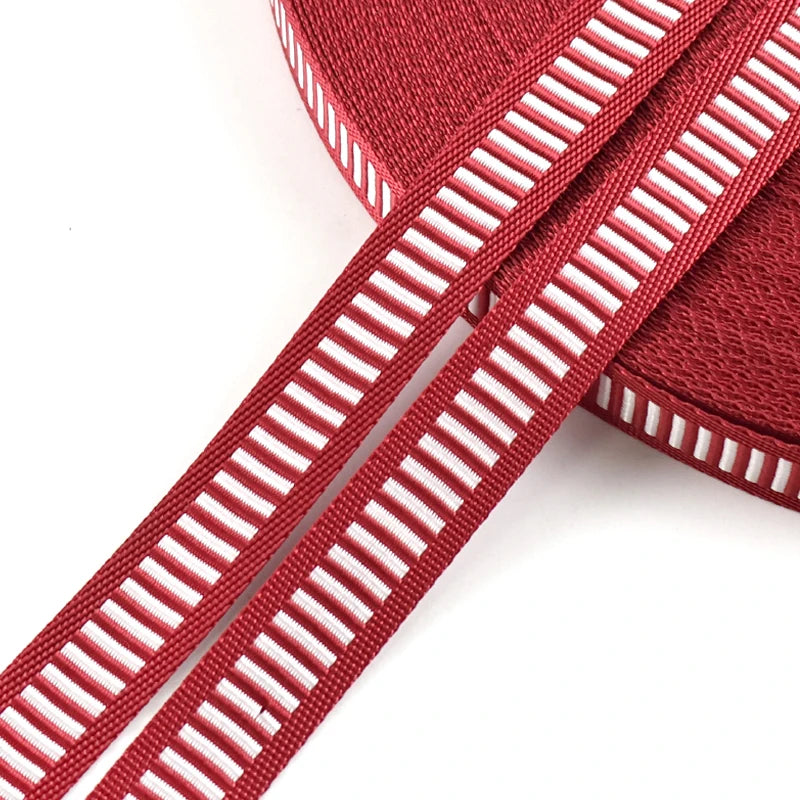 15/500Meters 15/20mm Nylon Webbing for Sewing Bag Strap Ribbon Clothing Belt Decoration Binding Tape Fastening Straps Supplies
