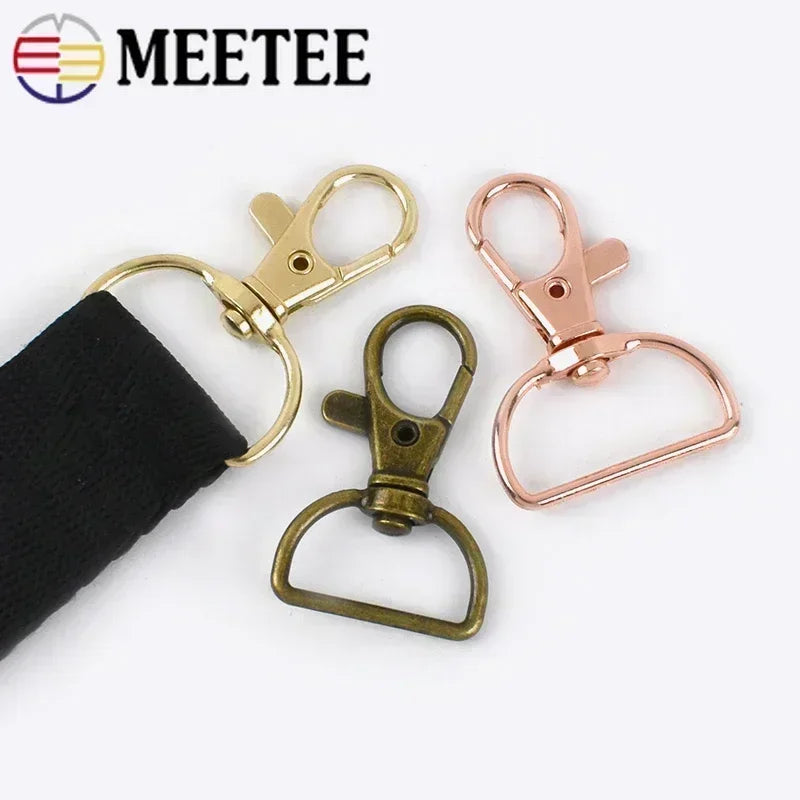 30/1000Pcs 20mm/25mm Metal Buckles for Bag Strap Lobster Clasps Swivel Trigger Clip Snap Hook Webbing Hanger Keychain Accessories