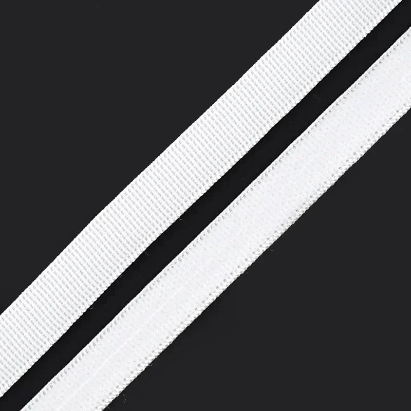 15/500M 10mm Non-slip Silicone Elastic Band Bra Stretch Ribbon Tape Underwear Strap Rubber Bands Belt DIY Sewing Accessories