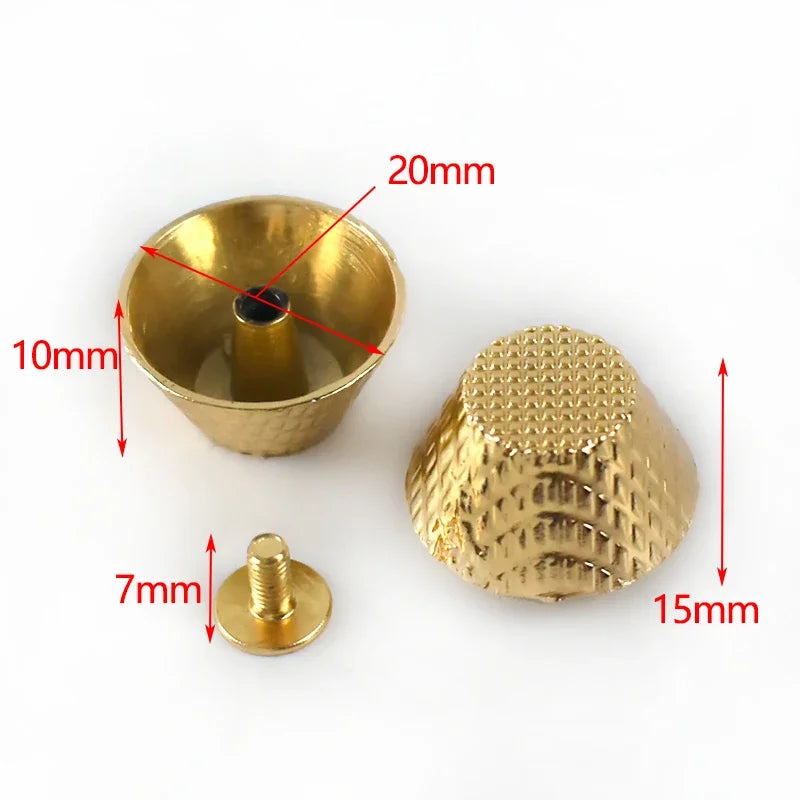 30/1000Pcs Metal Rivets Screw Studs Button Mushroom Rivet Nail Buckle Handbag Protecting Feet Clasp Leather Crafts Accessories