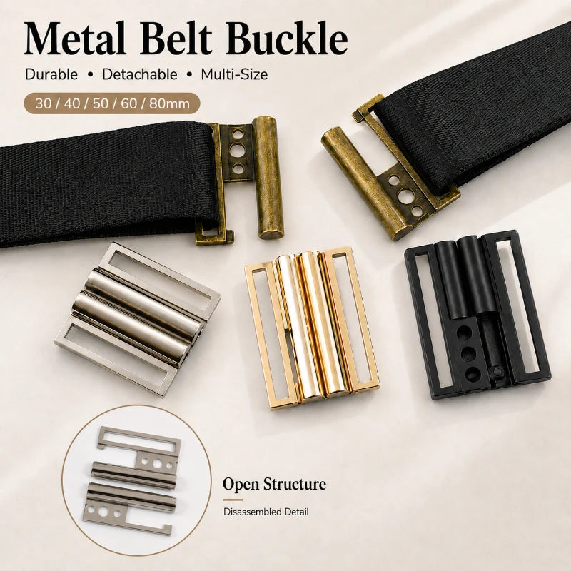 8/300Pcs 30-80mm Metal Belt Buckles Dress Waistband Clasp Coat Decorative Belts Buckle Clothing Waist Closure Clasps Accessories