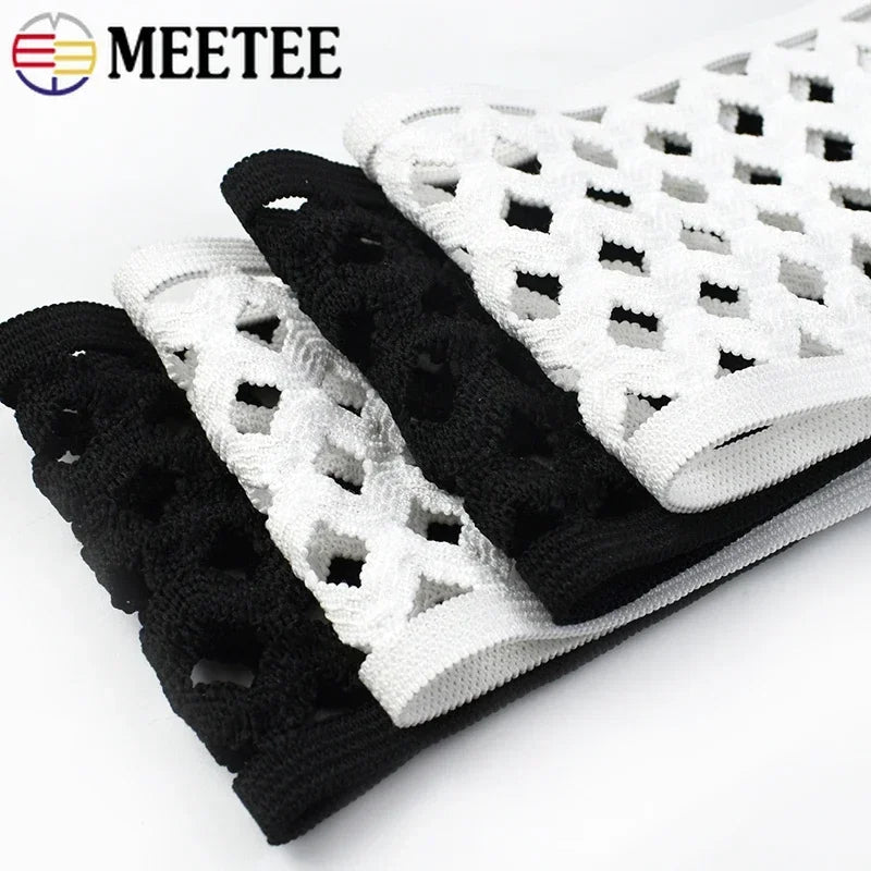5/200M 75mm Mesh Elastic Band Soft Waistband Nylon Stretch Rubber Bands for Pants Skirt Belt DIY Clothes Sewing Accessories