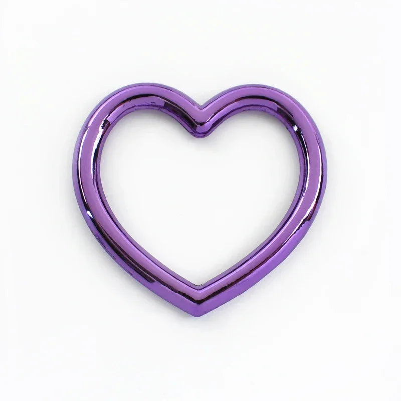 15/500Pcs Metal Heart O Ring Buckle Bags Strap Chain Connection Hooks Webbing Belt Adjust Clasp DIY Hardware Accessories