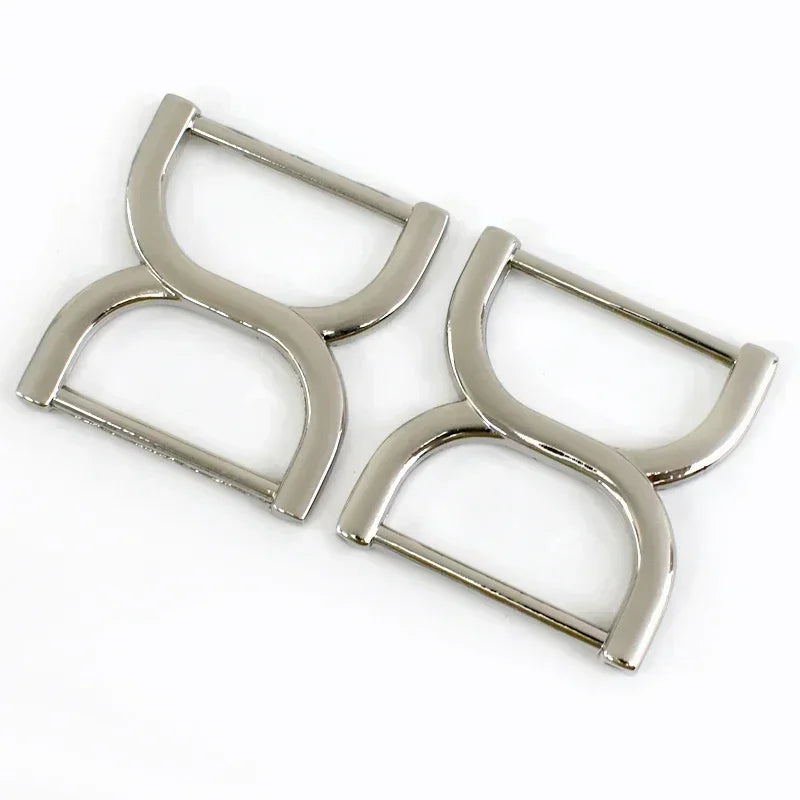 8/300Pcs Meetee 25mm Square Bag Buckles Shoes Garment Belt Buckle Clasp Handbag Strap Adjuster Snap Hooks DIY Accessories