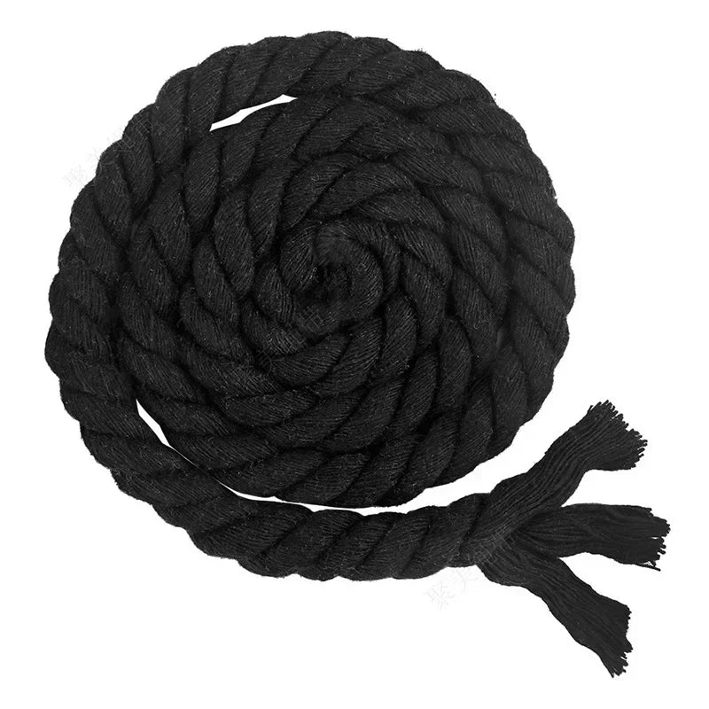 20/600Meters 5-20mm Colored Cotton Rope 3 Shares Twisted Cord DIY Decoration Macrame Ropes for Bag Braided Cords Sewing Accessories