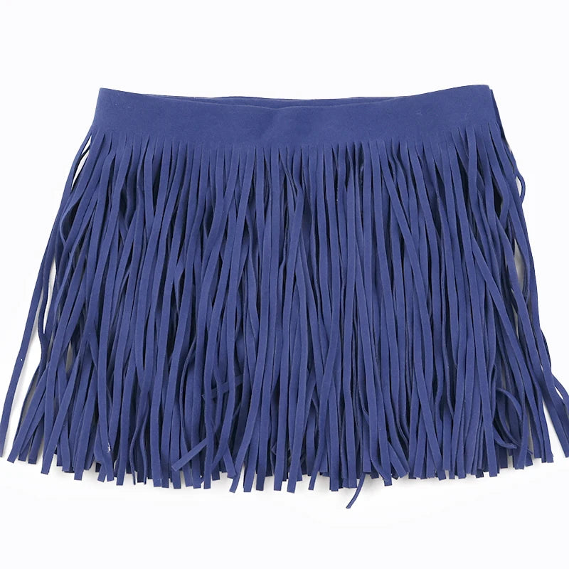 3/50Meters Meetee 10-30cmx3mm Leather Suede Tassel Fringe Lace Ribbon for Handbag Clothing Dresses Decor DIY Sewing Accessories