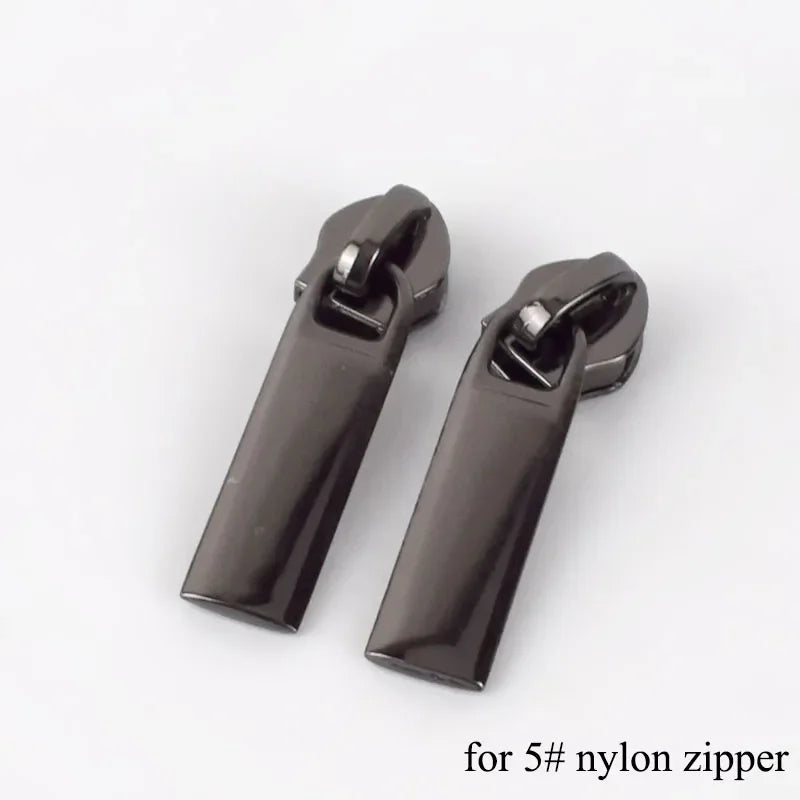 8/200pcs Meetee Zipper Sliders for 3# 5# Nylon Zippers Down Jacket Pocket Zips Head Bag Zip Repair Kits DIY Sewing Accessories