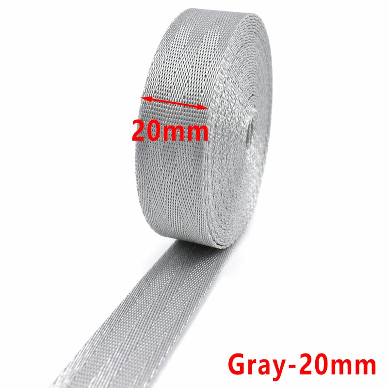 5/150Meters 1mm 20-50mm Nylon Webbing Tape for Bag Strap Backpack Ribbon Band Luggage Binding Safety Belt Sewing Bias Accessories