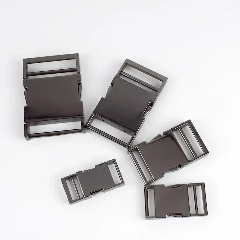 5/100Pcs Meetee Metal Side Release Buckles 14/19/25/31/38/50mm Pet Collar Backpack Bag Webbing Buckle DIY Paracord Bracelet Hardware