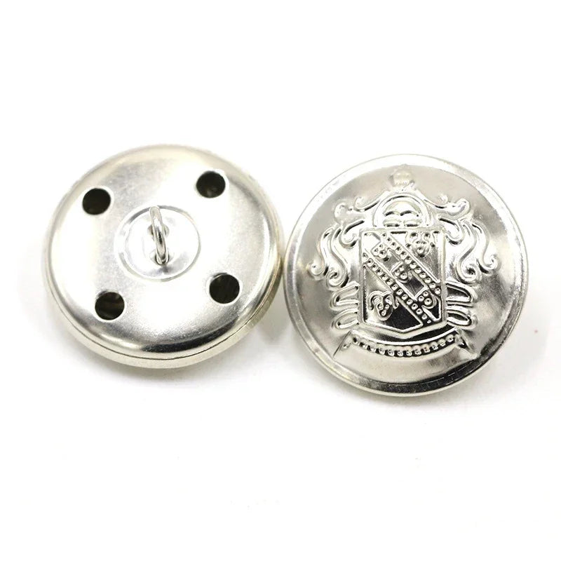 30/1200Pcs 15-25mm Vintage Mushroom Shank Button Metal Round Decor Buckle Jackets Fastener Clothes Sewing Replace Buttons Accessories