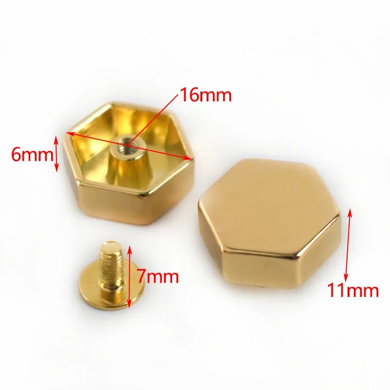 30/1000Pcs Metal Rivets Screw Studs Button Mushroom Rivet Nail Buckle Handbag Protecting Feet Clasp Leather Crafts Accessories
