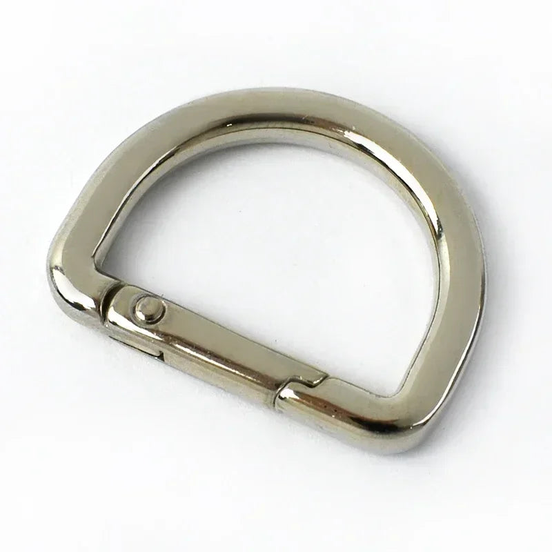 20/500Pcs D Rings Spring Keychain Hooks Carabiner Clip Snap Hook Keyring Buckle for Bag Backpack Strap Hardware Accessories