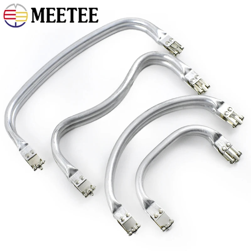 3/100Pcs Metal Kiss Clasp Purse Frame Aluminium Tube Bag Handle Wallet Frames Buckle DIY Clutch Handbag Parts Hardware Accessories