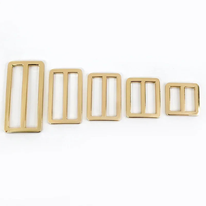 15/400pcs 16-50mm Bags Strap Buckles Metal Slider Tri Glide Adjust Belt Buckle for Webbing Shoes Clothes Leather Part Accessories