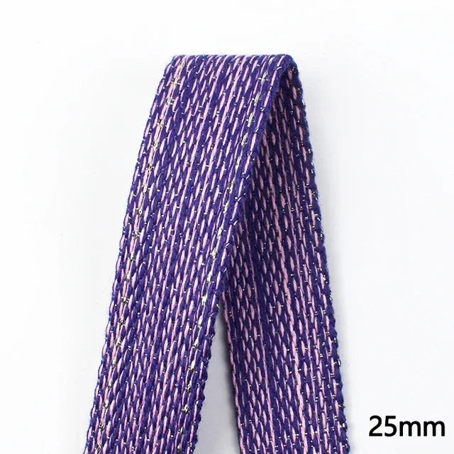 8/200M Polyester Cotton Webbing Strap Tape Jacquard Bag Shoes Backpack Label Ribbons DIY Sewing Biasband Clothing Accessories